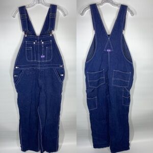 Big Smith Denim Hipster Carpenter Bib Overalls 36x32